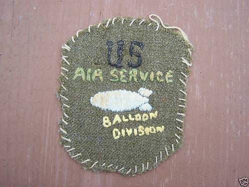 AEF, WWI First Army Patch, Balloon Section