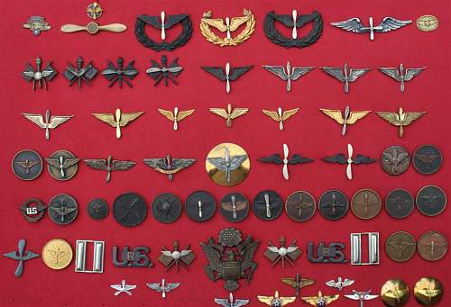 U.S. Air Service Collar Insignia Collection