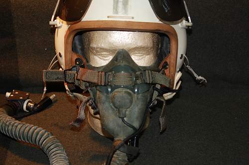 P-4A Helmet and MBU-3/P O2 mask