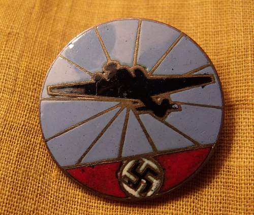 Unknown badge with swastika and bomber