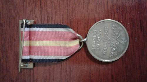 Commemorative spanish German medal.....