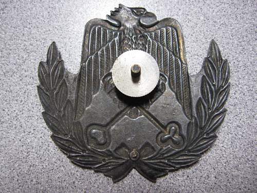 Please help ID this Cap Badge....Eagle and Crossed Keys