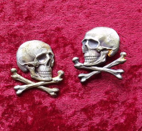 Skull insignia for Spanish Lusitania cavalry regiment