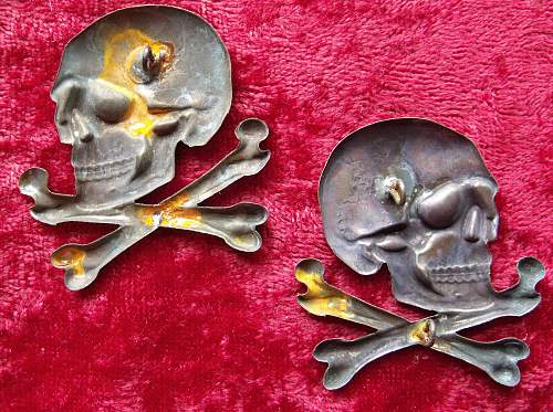 Skull insignia for Spanish Lusitania cavalry regiment