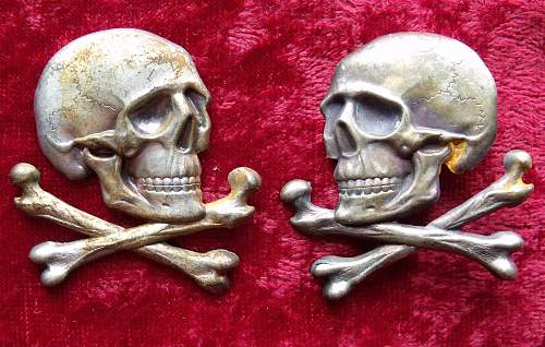 Skull insignia for Spanish Lusitania cavalry regiment