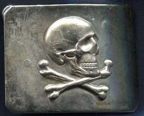 Skull insignia for Spanish Lusitania cavalry regiment