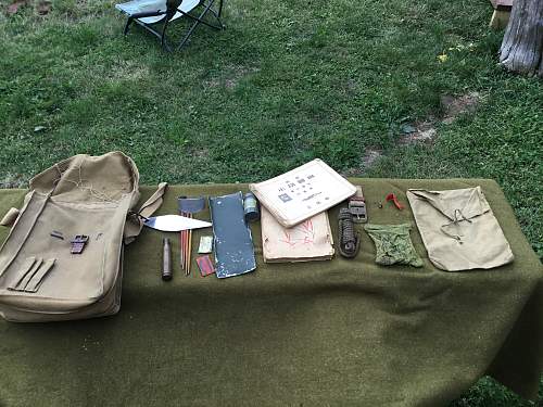 Iwo Jima bring back items by Marine Japanese items