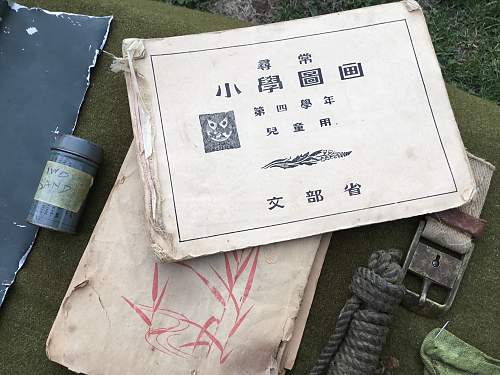 Iwo Jima bring back items by Marine Japanese items