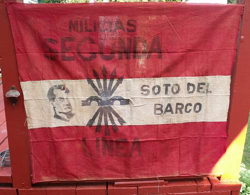 Spanish Civil War Militia Banner, Armband &amp; ID papers