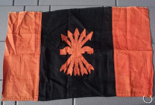Spanish Civil War Militia Banner, Armband &amp; ID papers