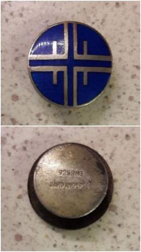 WW2 Norwegian NS lapel badge....