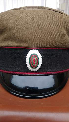 Bulgarian officer visor cap