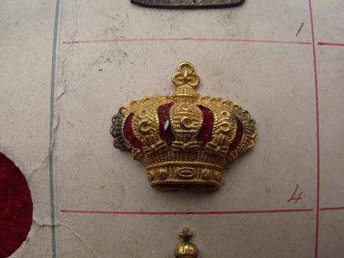 Spanish Insignia Sample Board