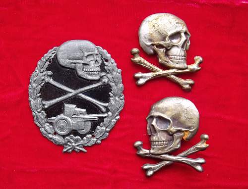 Skull insignia for Spanish Lusitania cavalry regiment