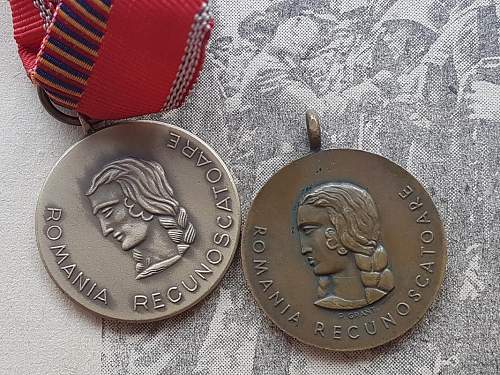 Romanian Crusade against communism medal types