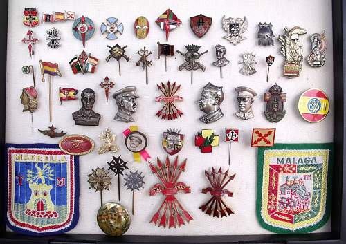 Spanish Insignia Sample Board