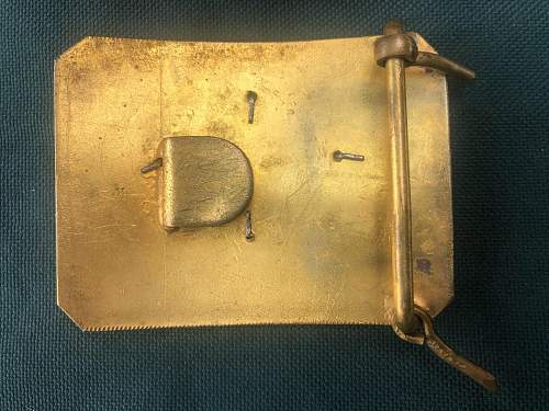 Spanish Infantry Buckle &amp; Gala Belt Alfonso XIII era