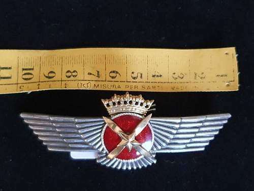 SPANISH FRANCO ???? Pilots badge ...exact period of manurfacture help required ...