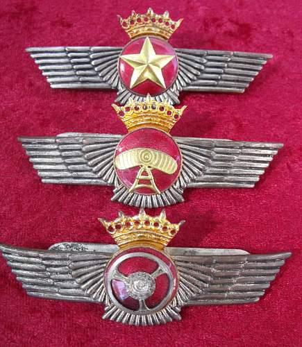SPANISH FRANCO ???? Pilots badge ...exact period of manurfacture help required ...