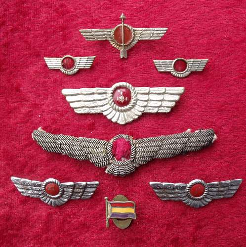 SPANISH FRANCO ???? Pilots badge ...exact period of manurfacture help required ...