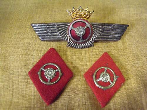 SPANISH FRANCO ???? Pilots badge ...exact period of manurfacture help required ...