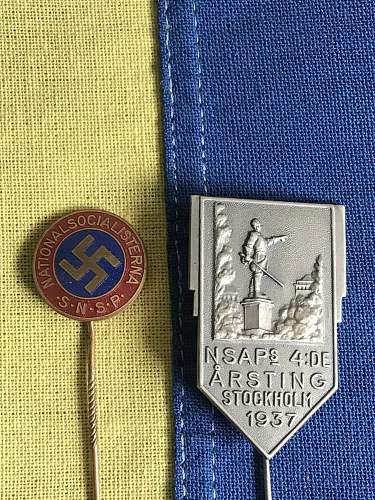 Swedish S.N.S.P stick pin