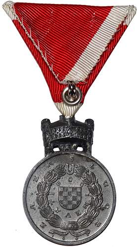 Croatian WW2 Medal of King Zvonimir