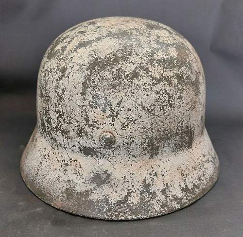 Winter camo Finnish M40/M55 helmet