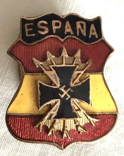 Spanish Blue Division Arm Shield for Review