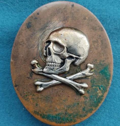 Skull insignia for Spanish Lusitania cavalry regiment