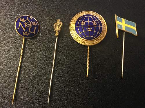 Rare Swedish NSAP items