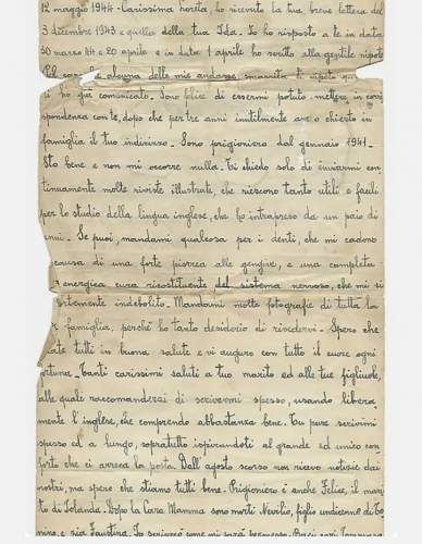 WW2 Era Letter Written by Italian Prisoner of War. Sent to the U.S.