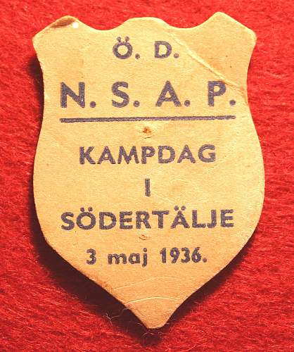 Rare Swedish NSAP items