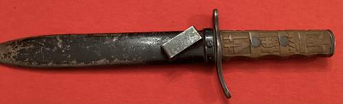 1935 MVSN Fighting Knife ….Personalized