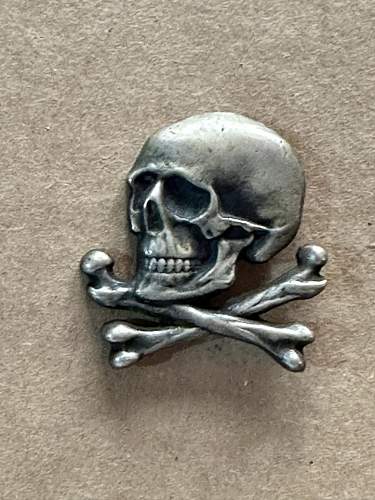 Skull insignia for Spanish Lusitania cavalry regiment