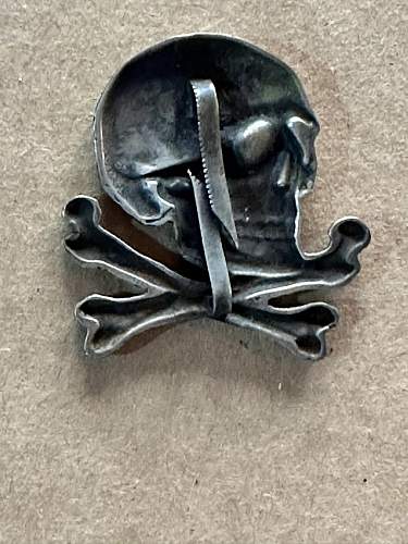 Skull insignia for Spanish Lusitania cavalry regiment