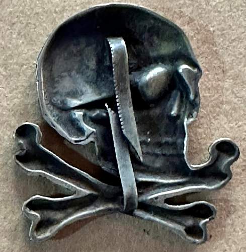 Skull insignia for Spanish Lusitania cavalry regiment