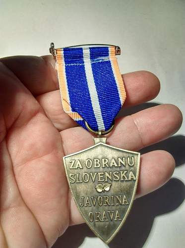Slovak medal &quot;Za Obranu Slovenska&quot;