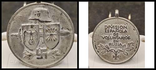 WW2 Spanish Medal VOL in Russia