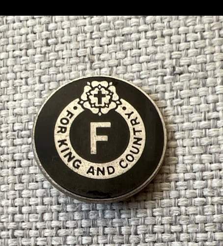 British Union of fascists badge