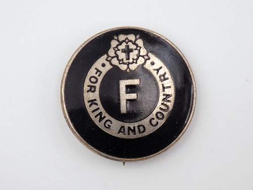 British Union of fascists badge