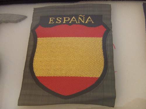 Here are my Spanish Blue Division items