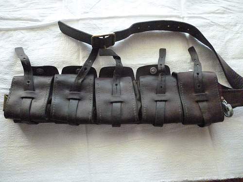 Swedish ammunition belt and pistol holster