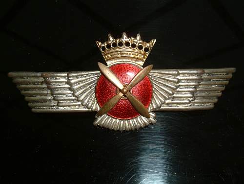 SPANISH FRANCO ???? Pilots badge ...exact period of manurfacture help required ...