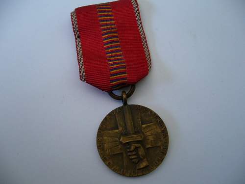 Romanian Crusade against Communism medal