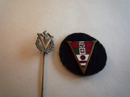 Axis Grouping with Stickpin and Cloth Badge