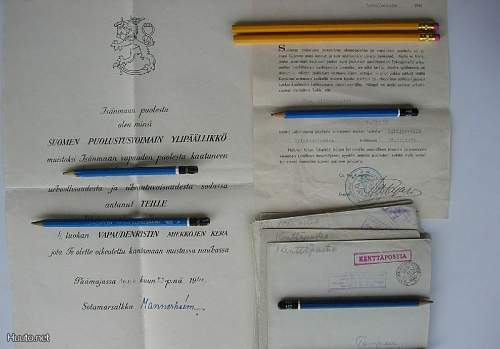 Winter war documents to same fallen soldier
