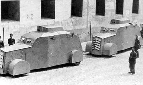 Tiznaos - improvised armoured cars Spanish civil war