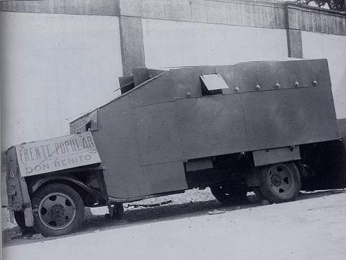 Tiznaos - improvised armoured cars Spanish civil war