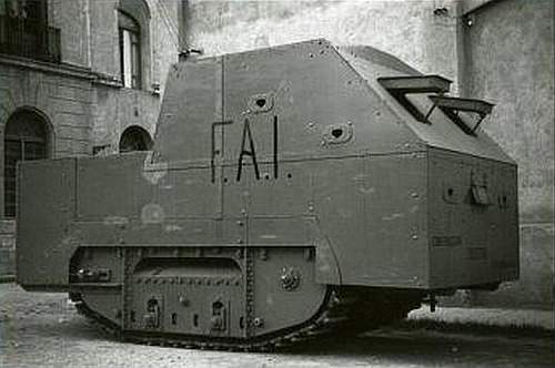 Tiznaos - improvised armoured cars Spanish civil war